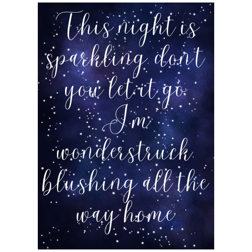 This night is sparkling... Sticker