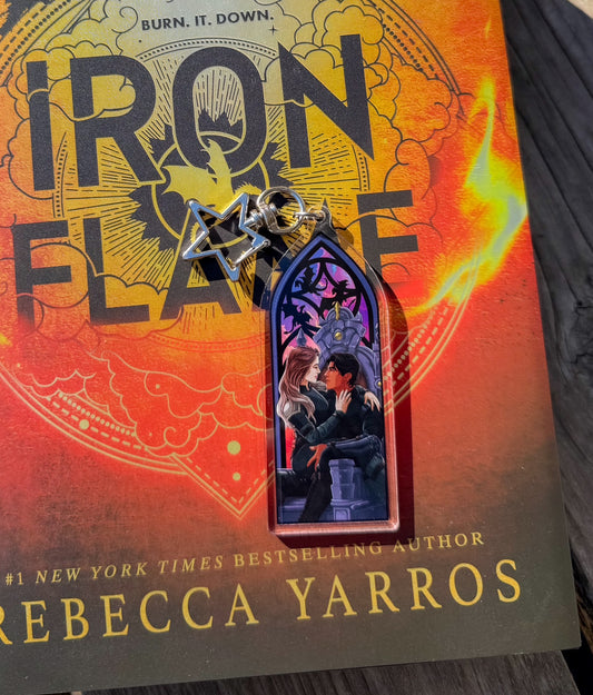 Xaden and Violet 'My Chair' Window Keychain