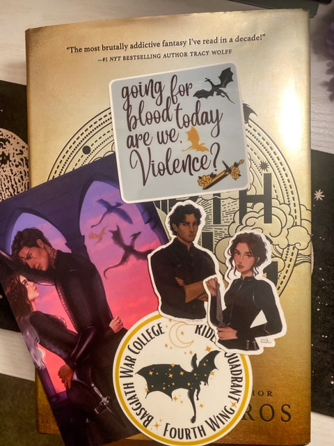 Going for Blood, Violence? Sticker