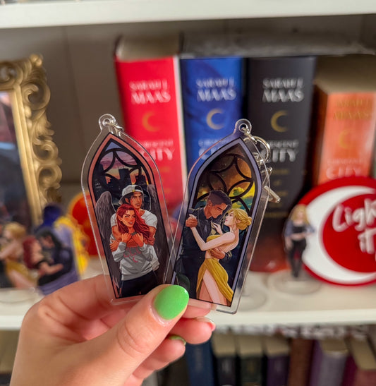 Ruhn and Lidia Crescent City Keychain