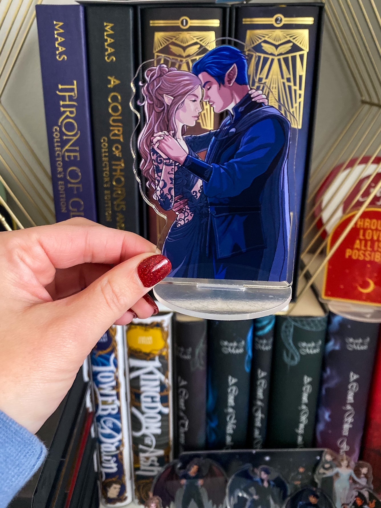 Rhys and Feyre Dancing Shelfie