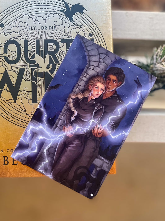 Violet and Xaden Lightning Print