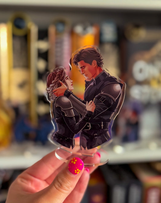 Violet & Xaden Iron Flame shelfie