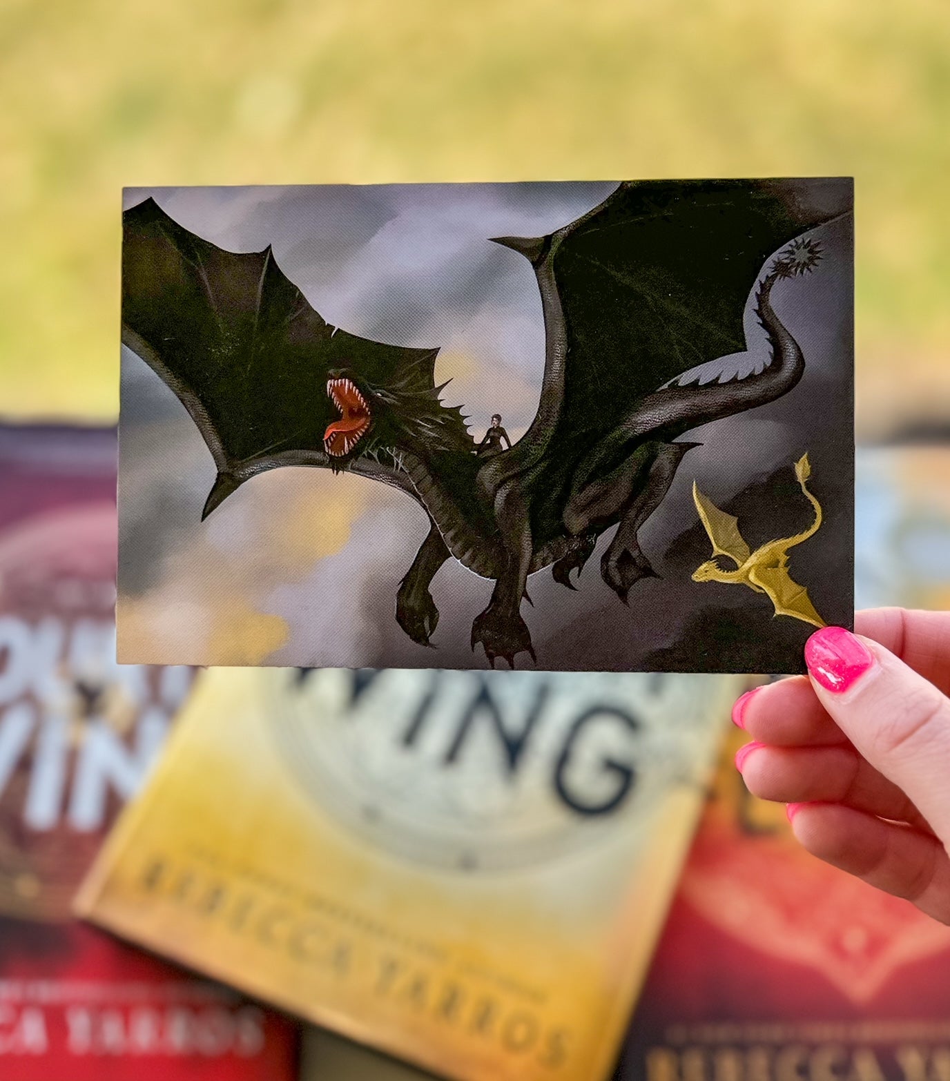 Violet and her Dragons Print