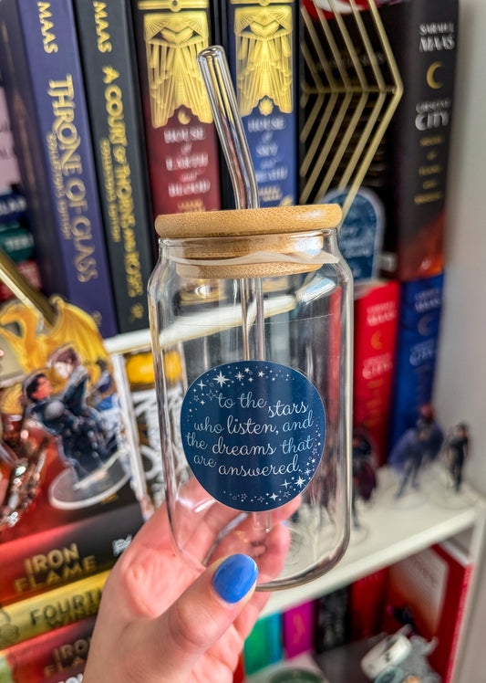 To the Stars Glass Tumbler