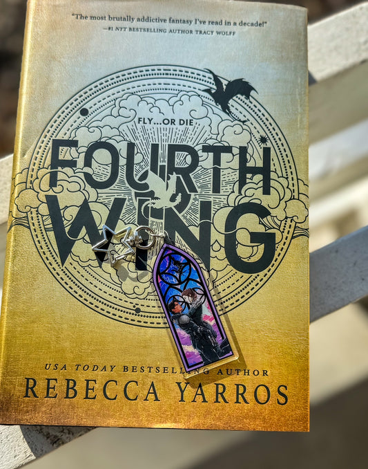 Violet and Xaden Window Keychain