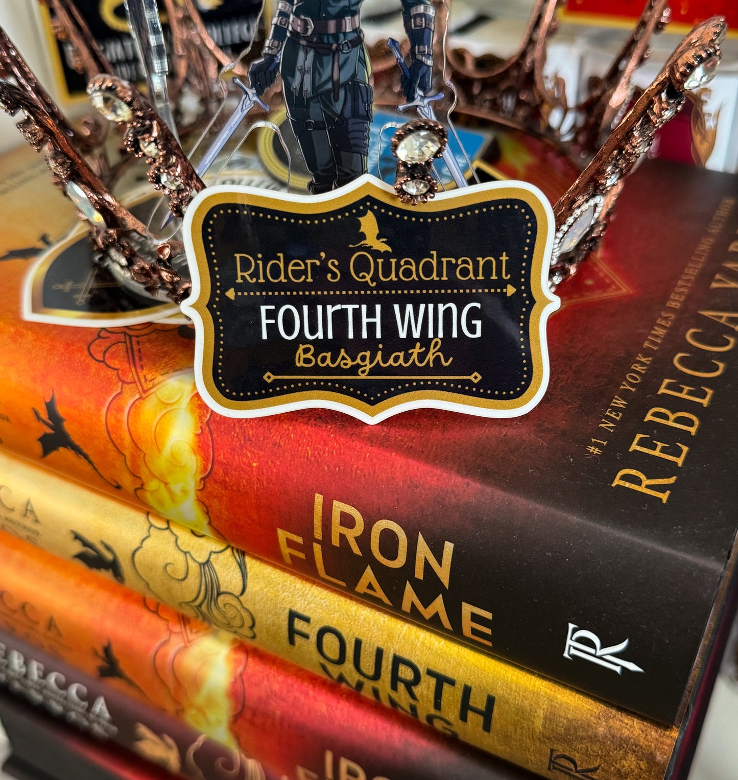 Fourth Wing Basgiath Riders Quad Sticker