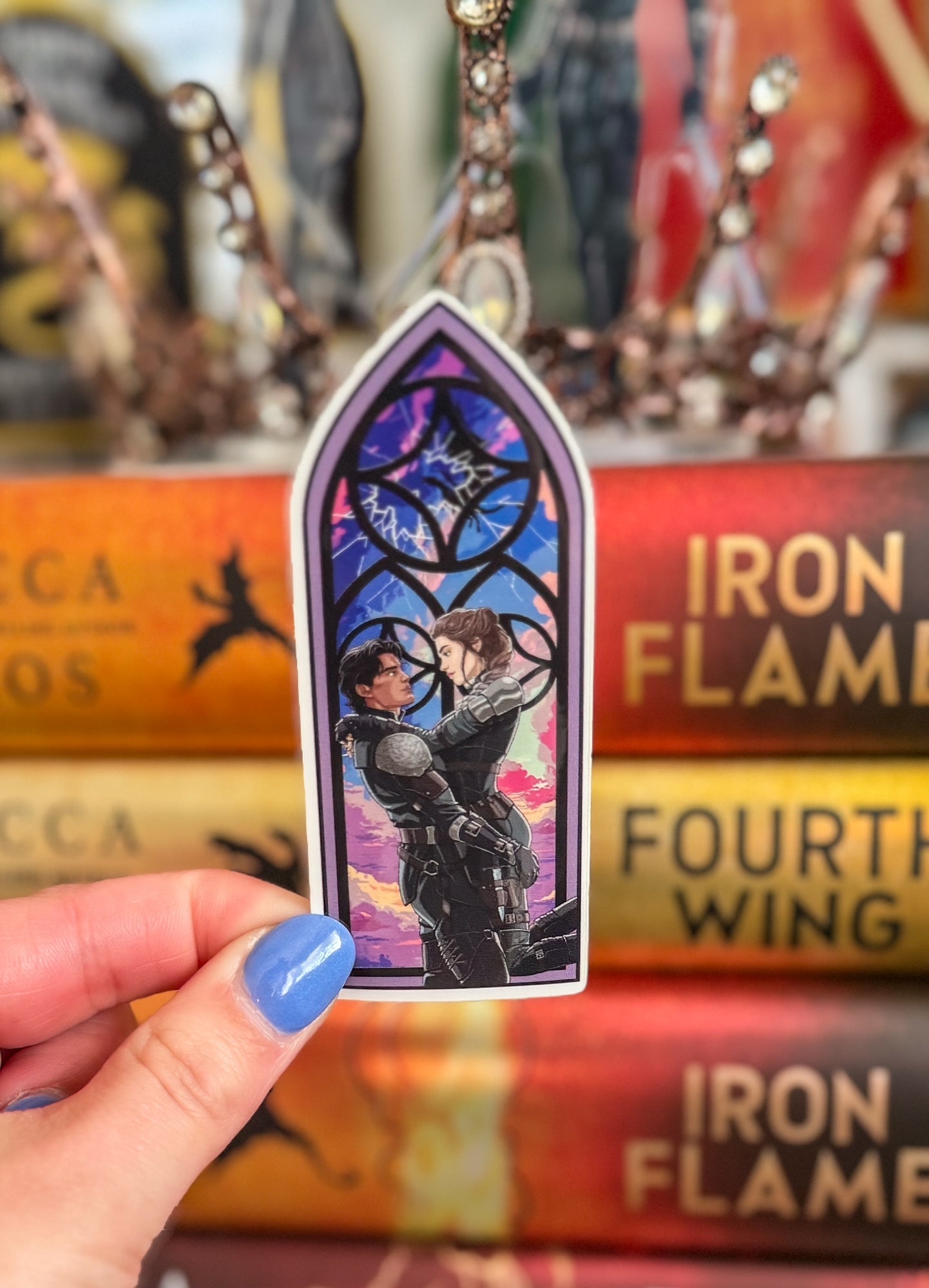 Violet and Xaden Fourth Wing Window Sticker