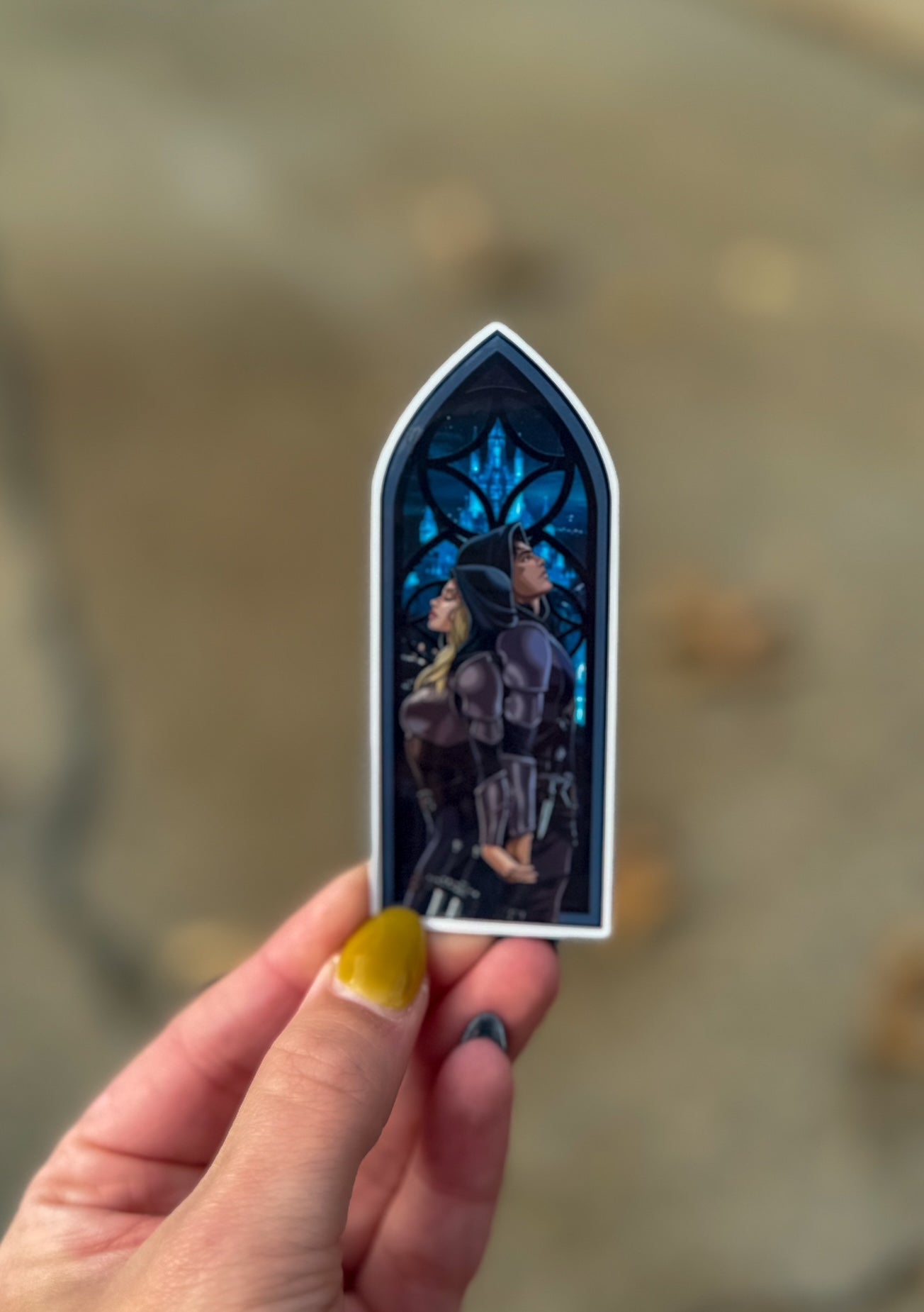 Sam and Celaena Window Stickers