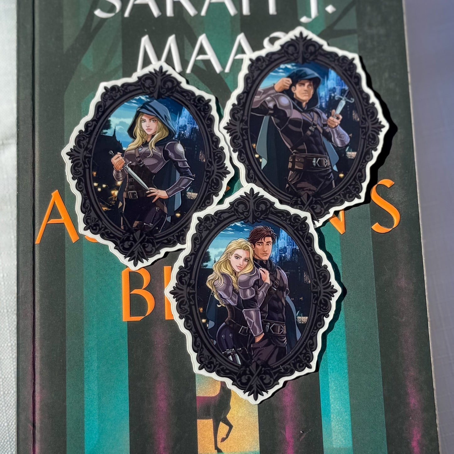 Celaena, Sam, & Samlaena Portrait Stickers