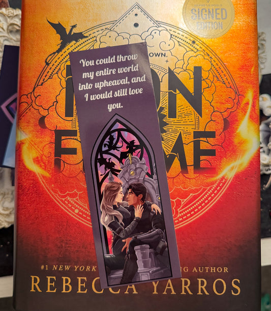 Violet & Xaden Iron Flame Bookmark
