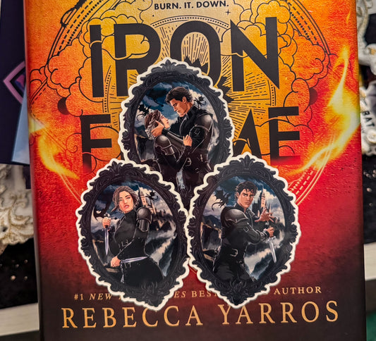 Violet & Xaden Couple Portrait Sticker