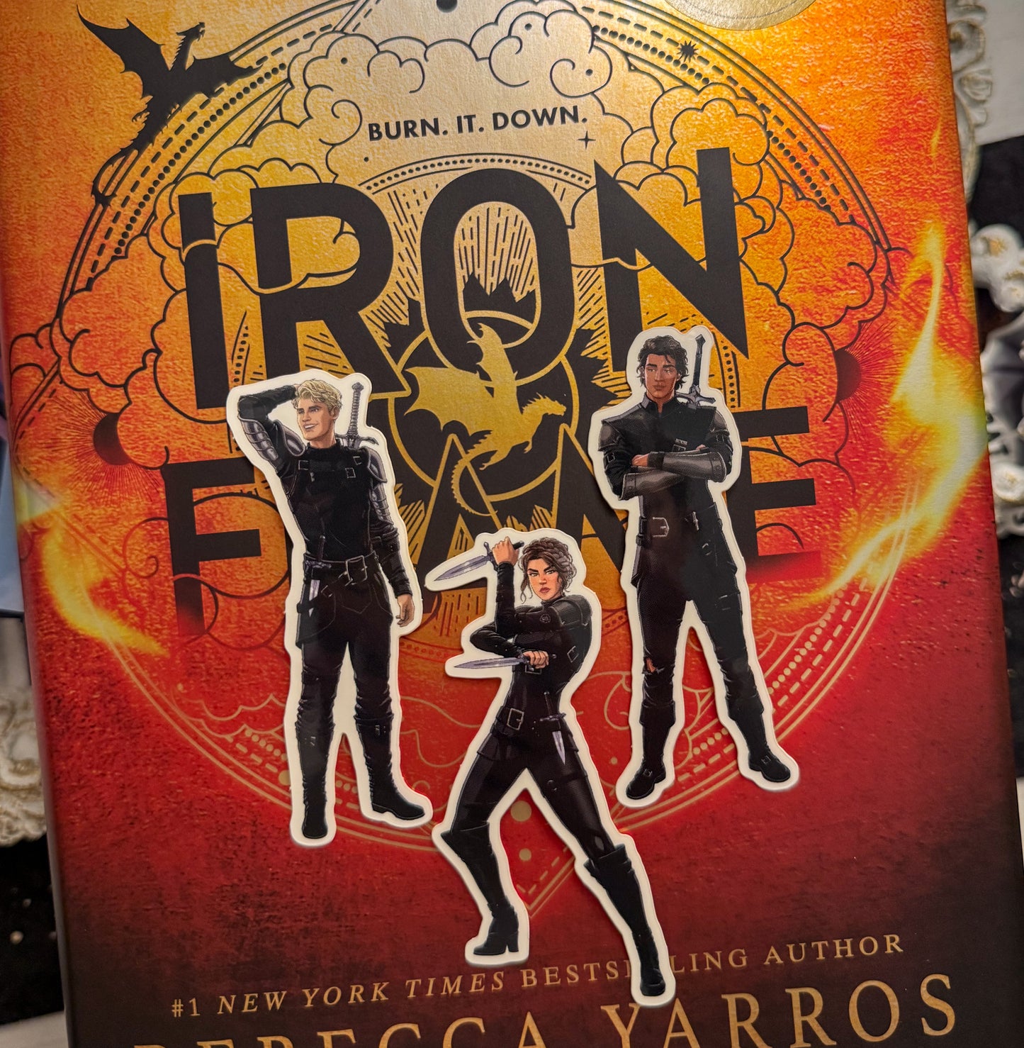 Violet Iron Flame Full Body Sticker