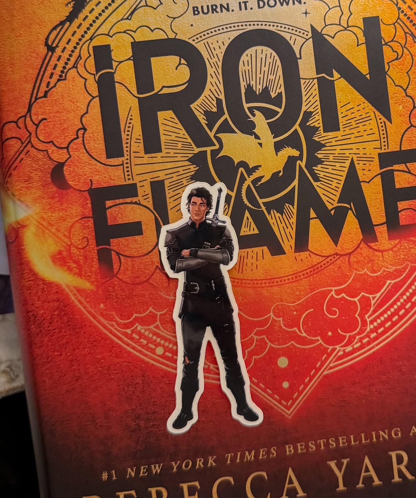 Xaden Iron Flame Full Body Sticker