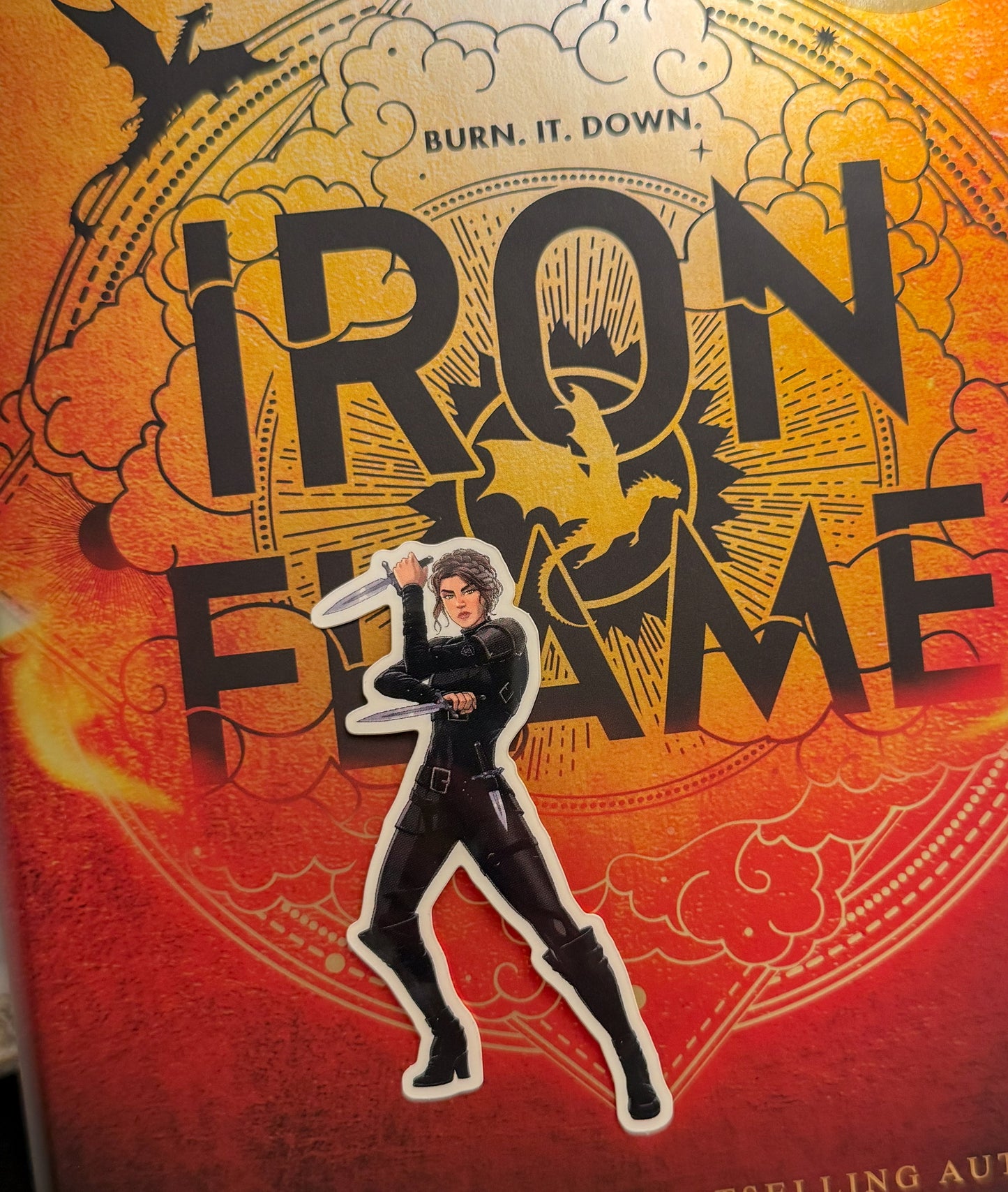 Violet Iron Flame Full Body Sticker