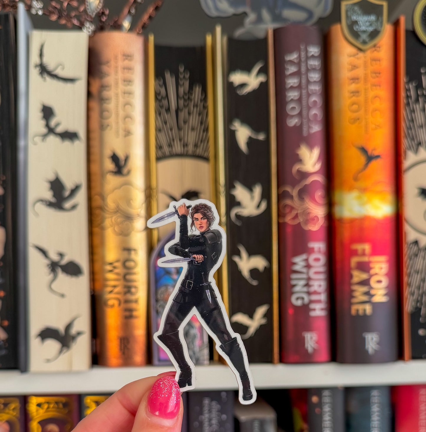 Violet Iron Flame Full Body Sticker