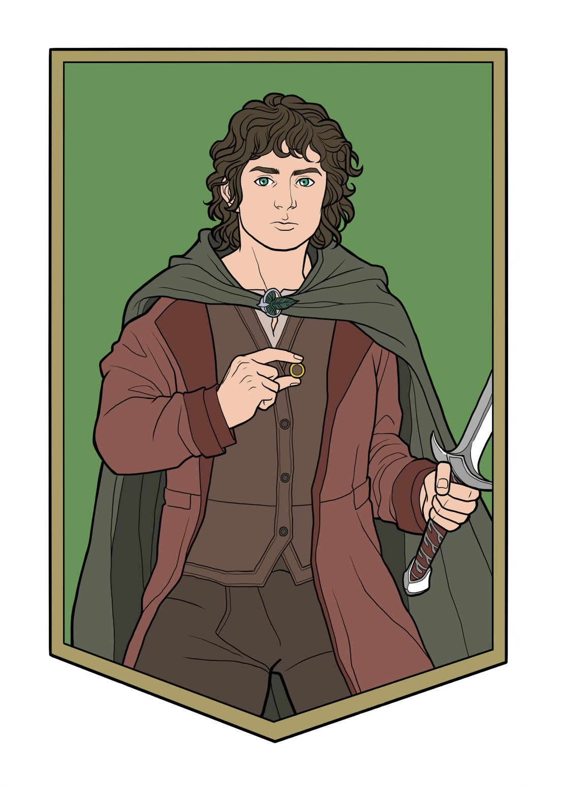 Ring Bearer Middle Earth Emblem Sticker