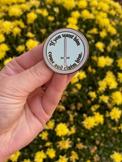 Elven Lady Quote Mini Pin