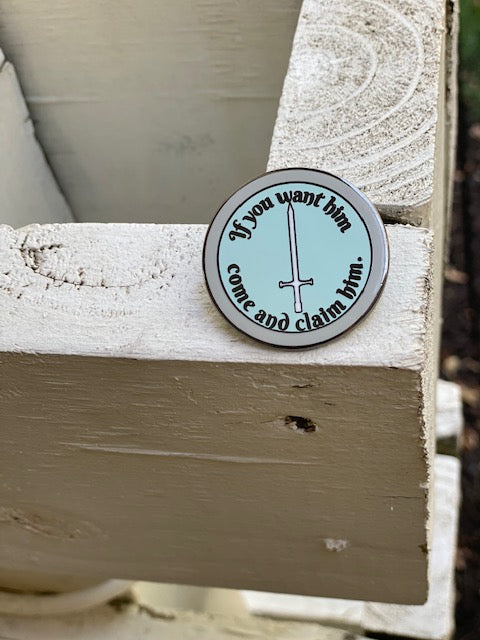 Elven Lady Quote Mini Pin