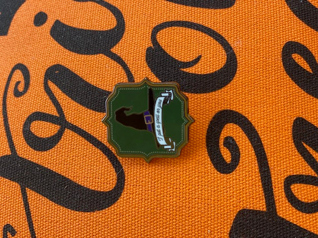 Halloween Quote Mini Pin