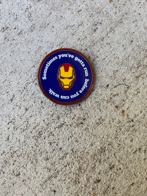 Tony Quote Mini Pin