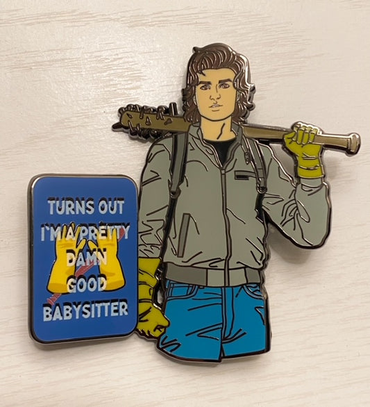 Steve BabySitter Quote Mini Pin
