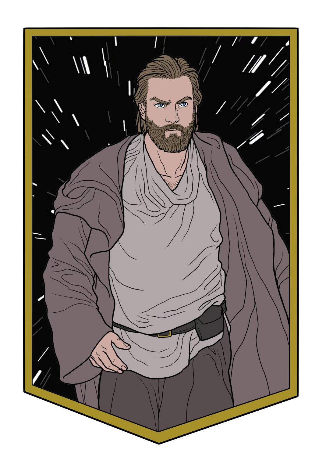 Space hermit Galactic Emblem Sticker