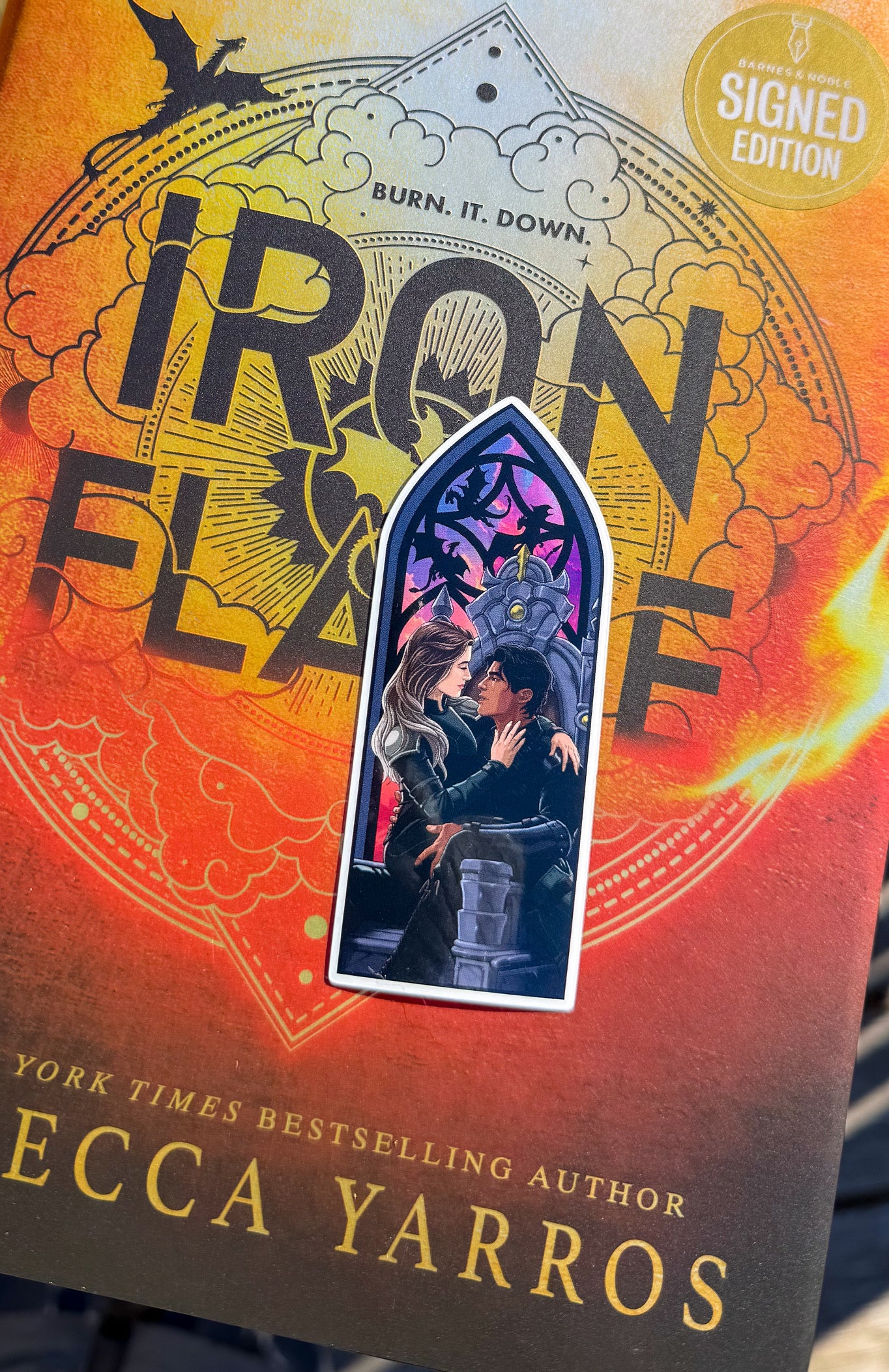 Violet and Xaden Fourth Wing Window Stickers