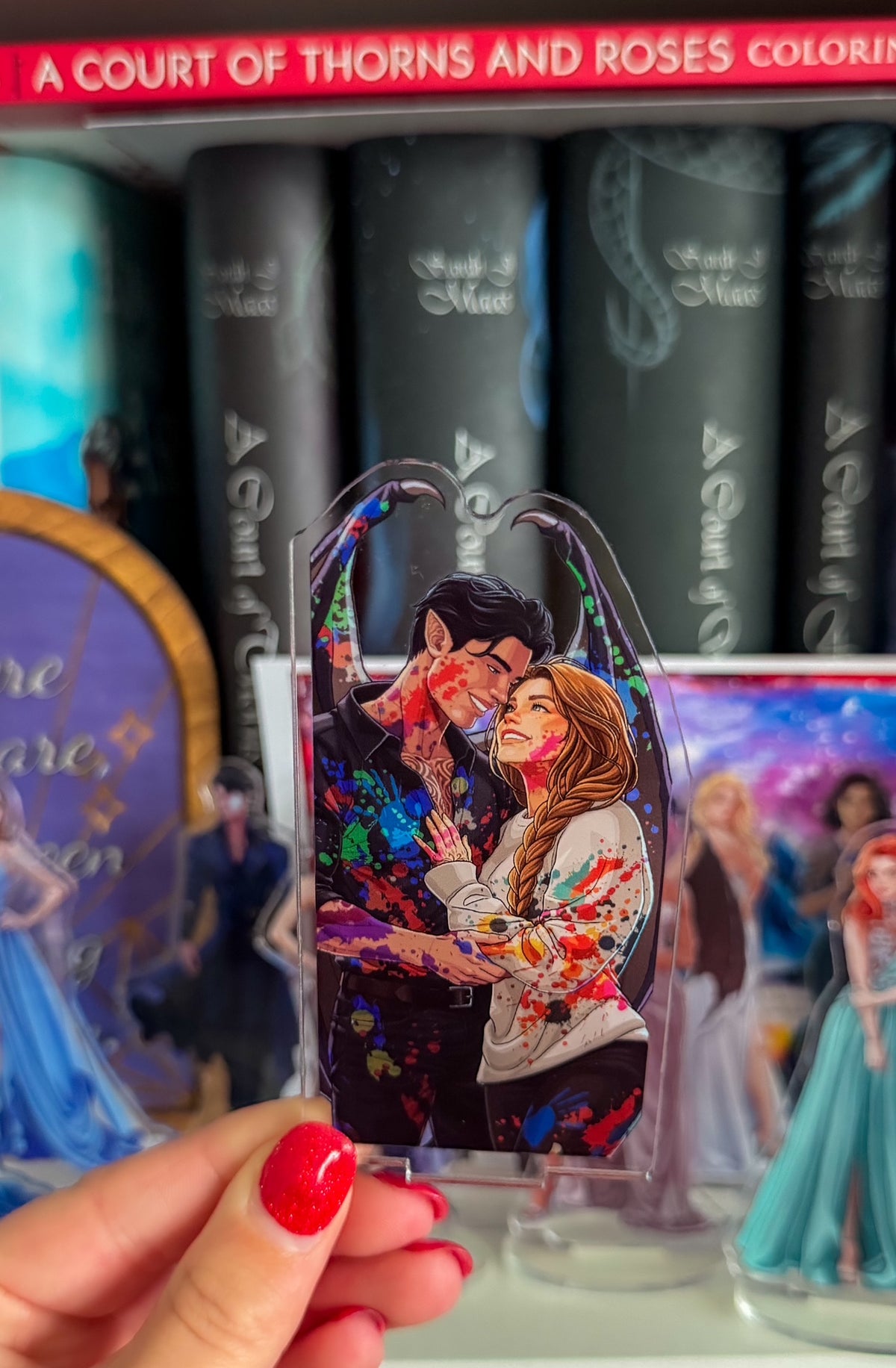 High lord & lady covered in paint shelfie