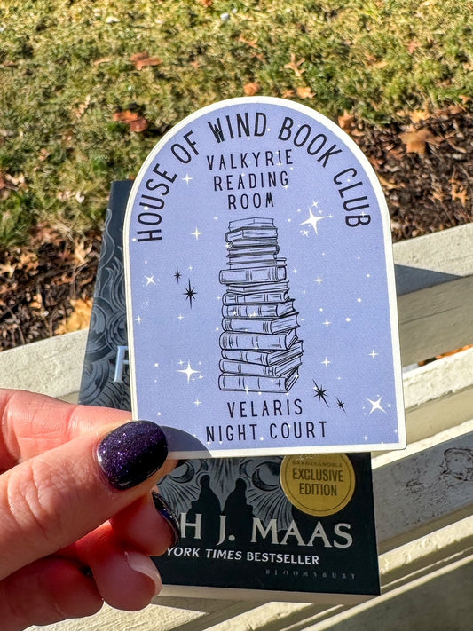 House of Wind Book Club Sticker