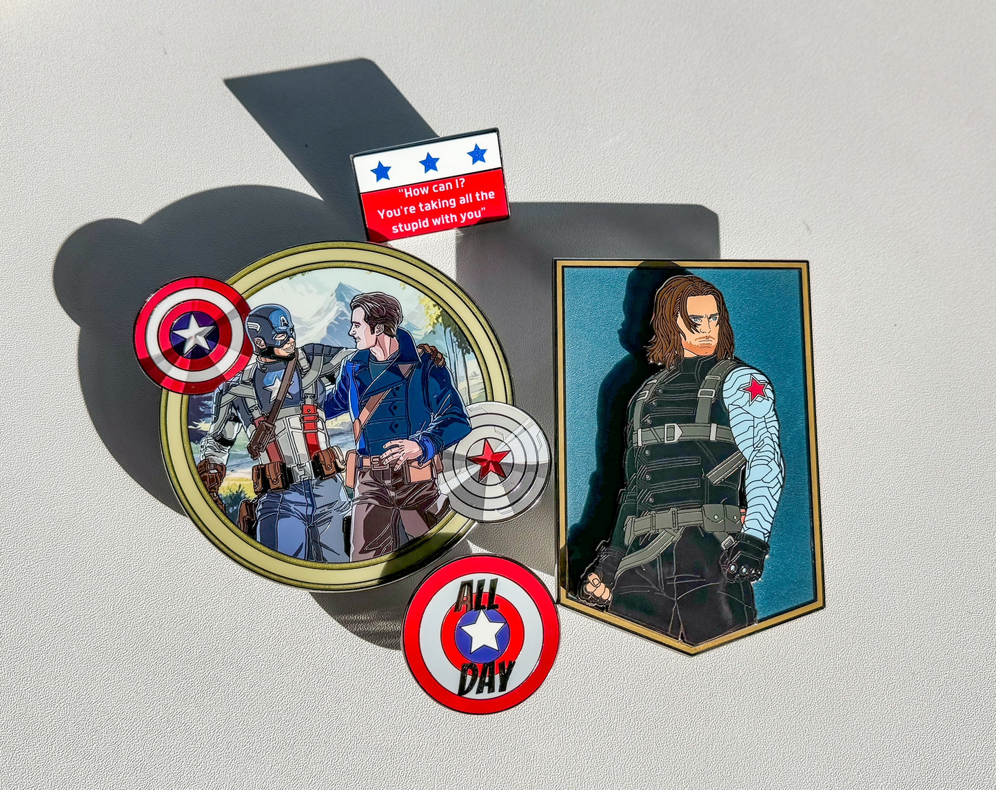 All Day Cap Shield Mini Pin