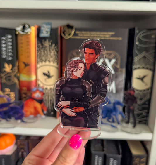 Violet & Xaden Onyx Storm shelfie (NEW!)