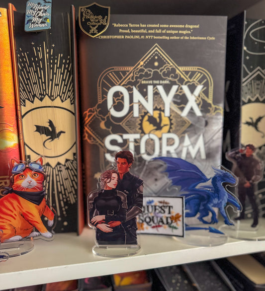Violet & Xaden Onyx Storm shelfie (NEW!)