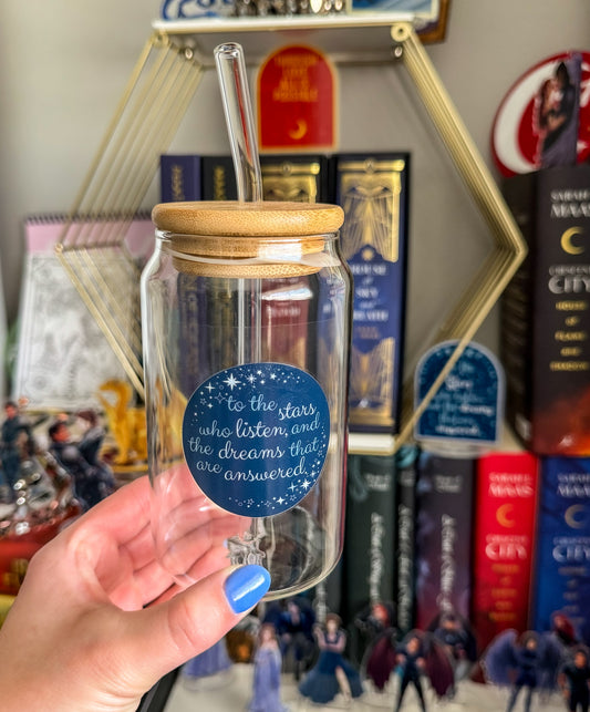 To the Stars Glass Tumbler