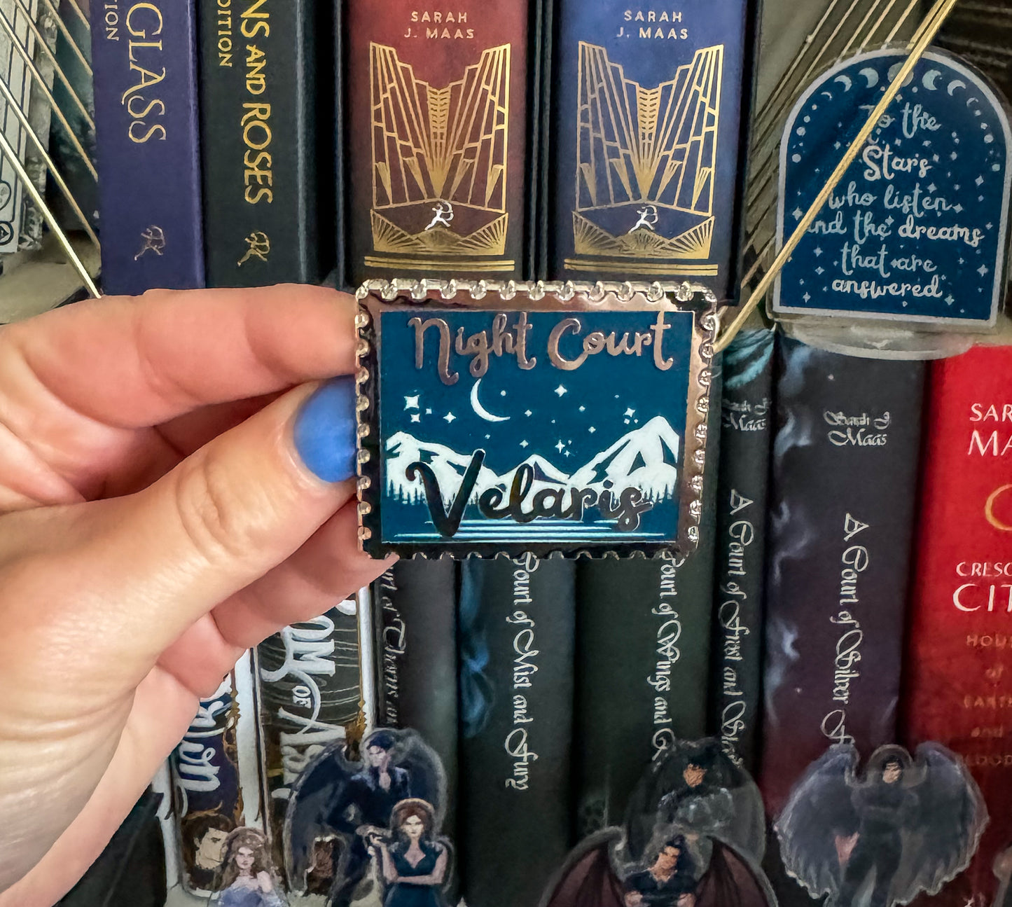 Velaris Night Court Stamp Mini Pin