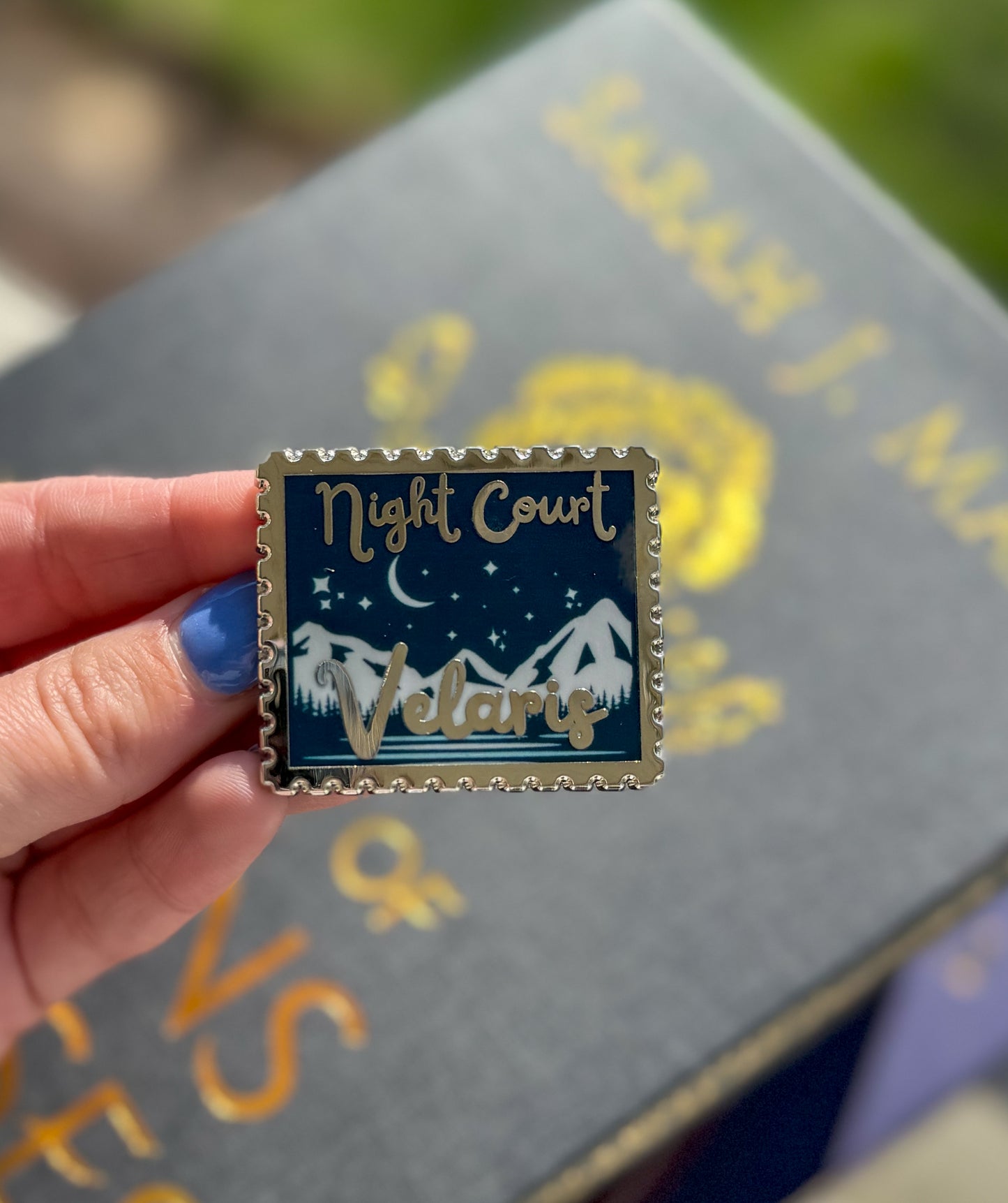 Velaris Night Court Stamp Mini Pin