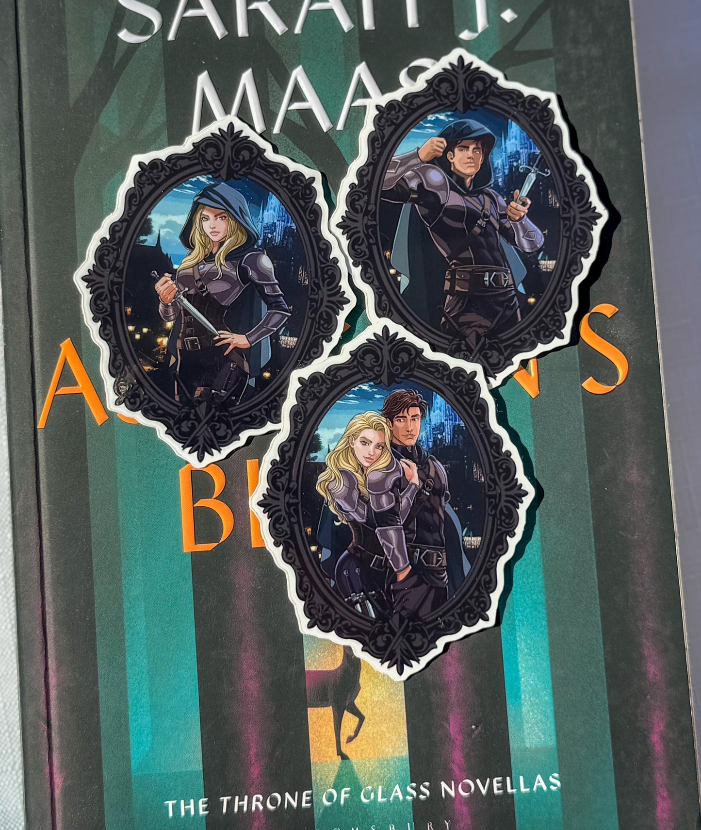 Celaena, Sam, & Samlaena Portrait Stickers