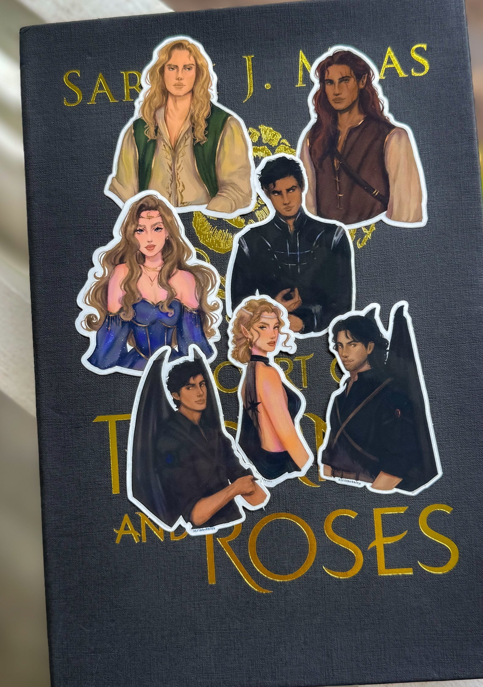 ACOTAR Character Sticker Pack – Pins of Marvel and Magic