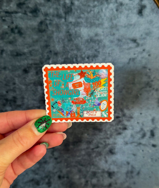 Life of a Showgirl Era Stamp Sticker (NEW!)