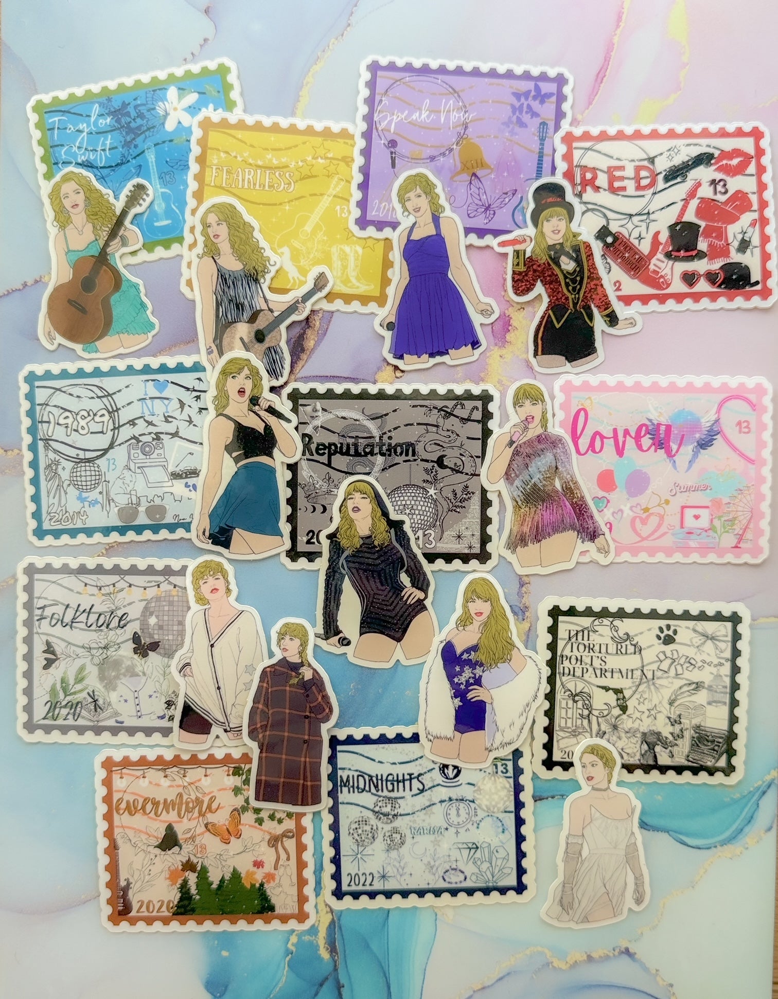 Swiftie Shells Swiftie Ultra Stickers Pack – Pins of Marvel and Magic