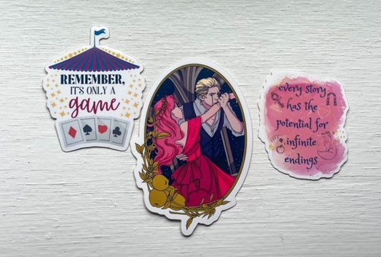 Caraval & Once Upon a Broken Heart Sticker Set