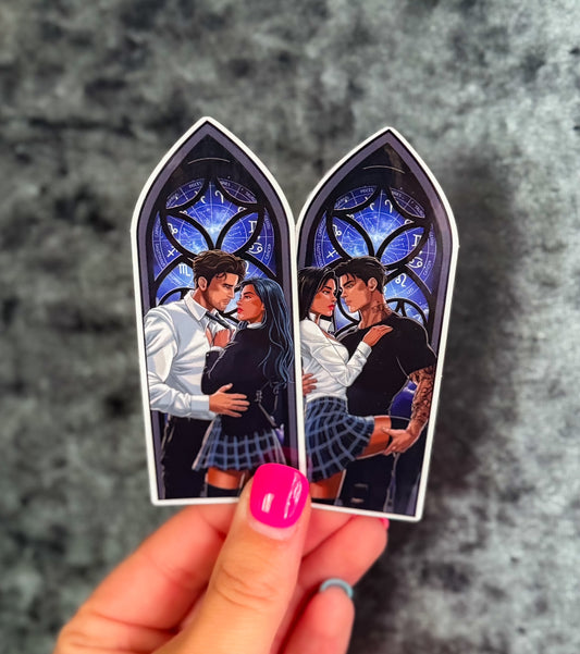 Zodiac Couple Window Stickers
