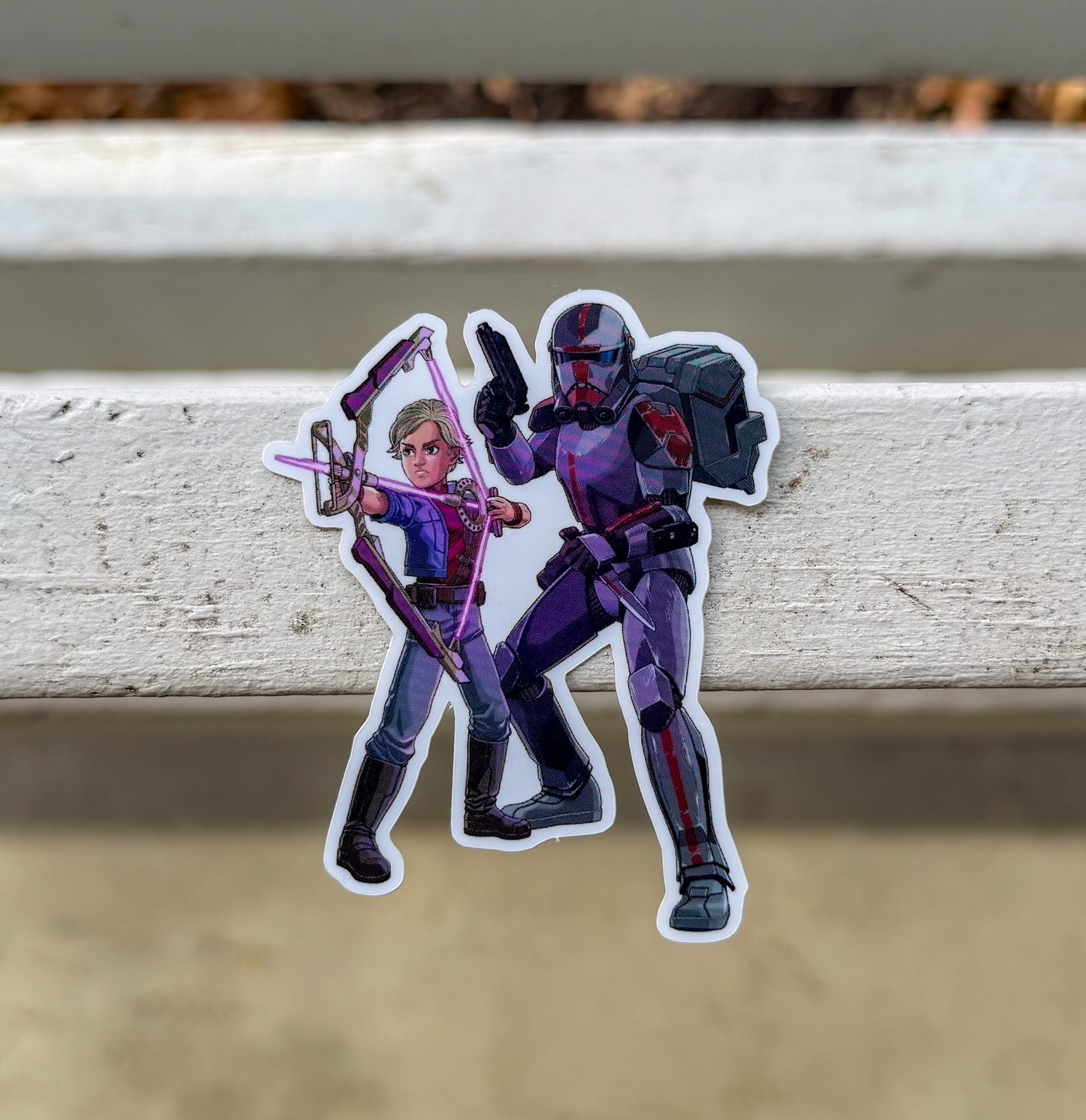 Omega and Hunter Sticker