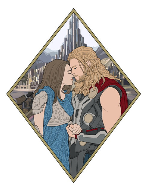 Thor and Jane Sticker